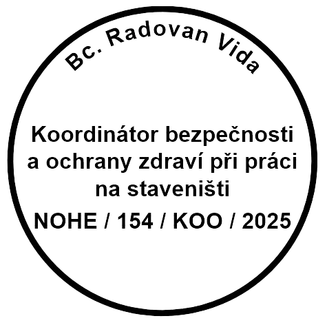 Koordinátor BOZP na staveništi, č. NOHE/154/KOO/2025